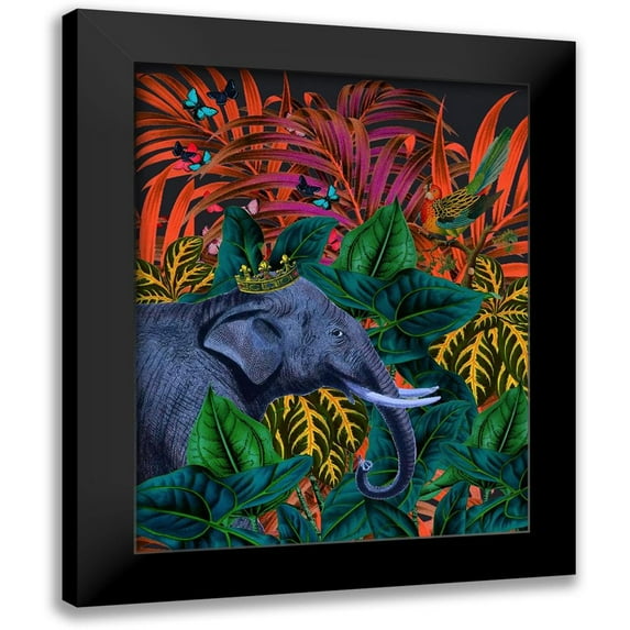 Brothers, Erika C. 12x14 Black Modern Framed Museum Art Print Titled - Tropical Jungle