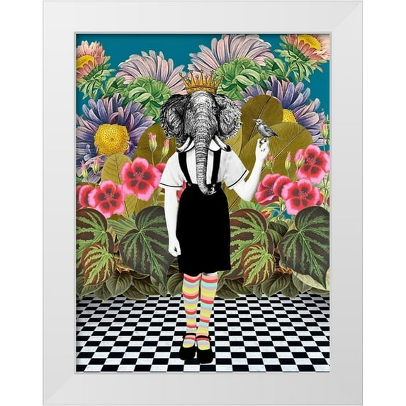 Brothers, Erika C. 19x24 White Modern Wood Framed Museum Art Print Titled - Jungle Passes