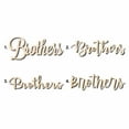 thumbnail image 1 of Brothers Sign Unfinished Wood Cutout Home Decor DIY Option 4- 42" Wide / 1/2", 1 of 3