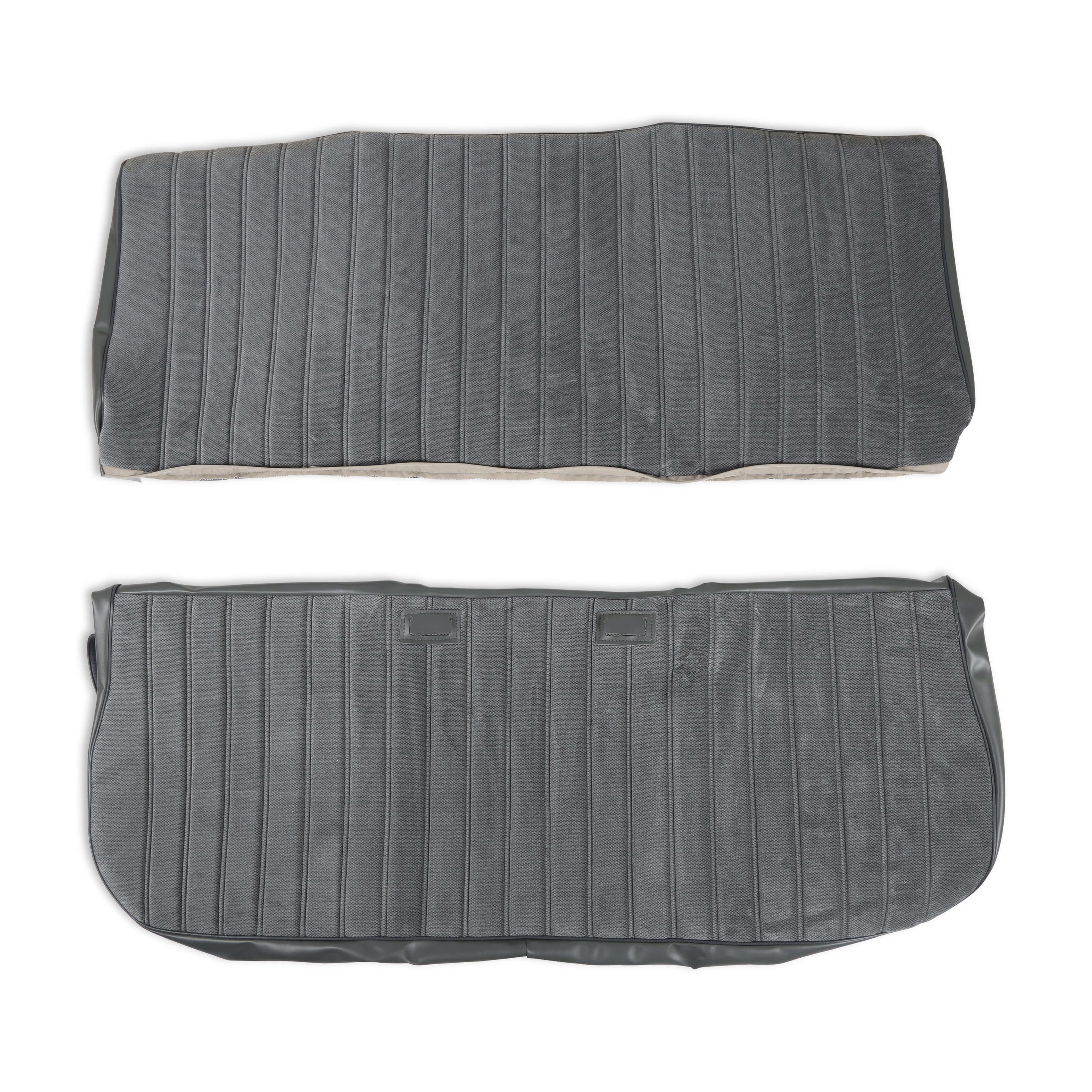 Brothers Trucks 05-299 Seat Upholstery Full Pleat Cloth/Vinyl Grey/Charcoal