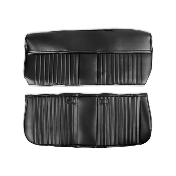 Brothers Trucks 05-315 Seat Upholstery Kit - Deluxe Pleat Vinyl - Black