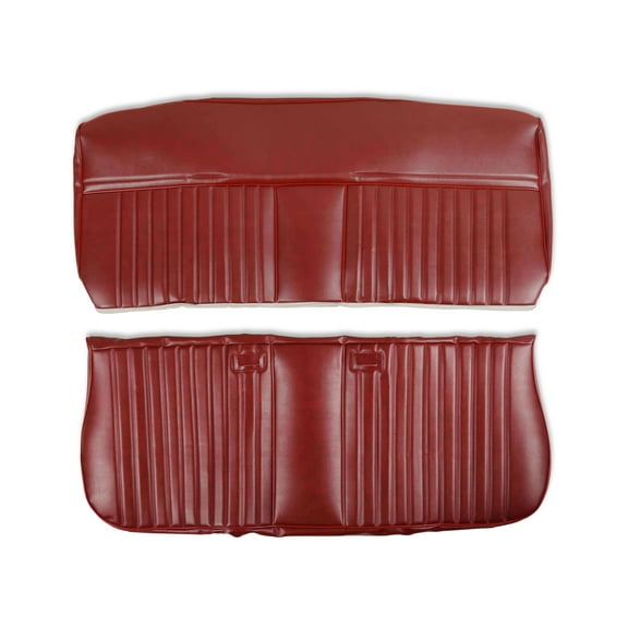 Brothers Trucks 05-316 Seat Upholstery Kit - Deluxe Pleat Vinyl - Maroon