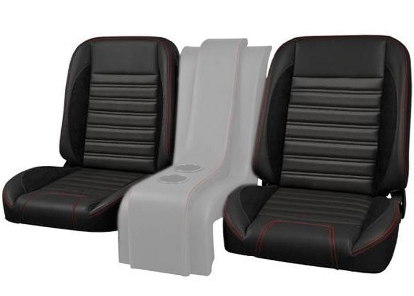 Brothers Trucks QSBKT87BLACK Bucket Seats Sport - Black with Black Stitching