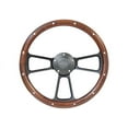 thumbnail image 1 of Brothers Trucks STRF8BW160-69 Custom Steering Wheels - Black / Wood - Bowtie, 1 of 2