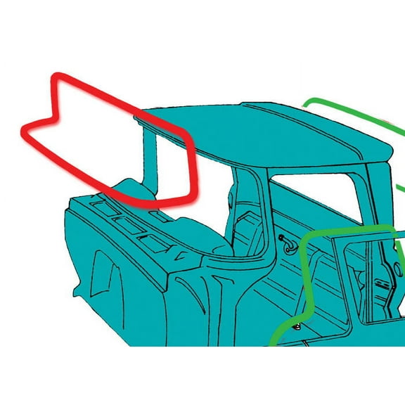Brothers Trucks W753VDX Windshield Seal - One Piece Window - Deluxe