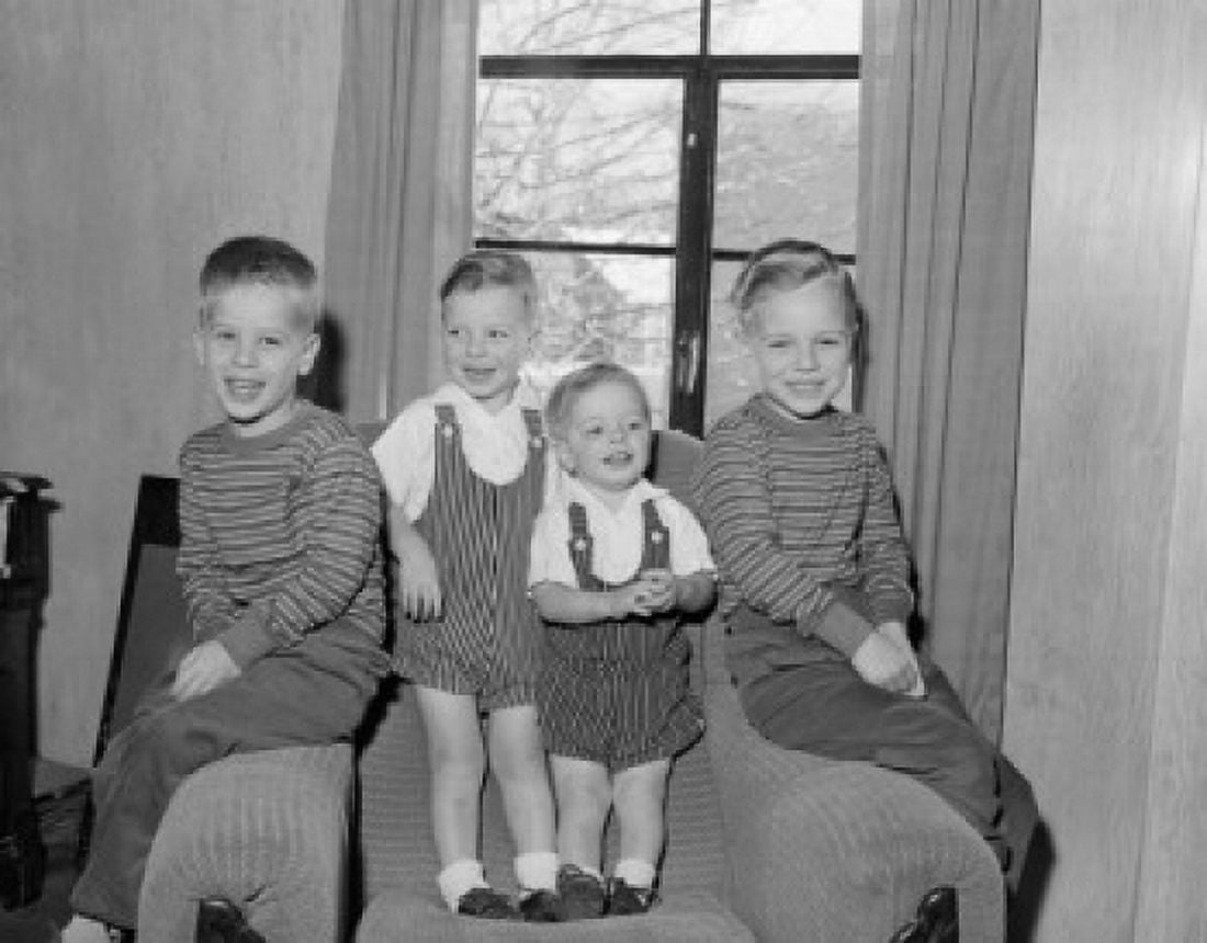 Brothers group portrait Canvas Art - (18 x 24)