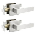 thumbnail image 1 of Brotima 2 Pack Passage Door Lever Without Locking, Reversible No Lock Door Handle for Right/Left Handed Door, Satin Nickel Square Lever Set for Interior/Exterior Use C106, 1 of 3