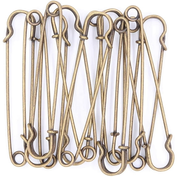 Brottfor Silver Stainless Steel Safety Pin Sewing Fastener