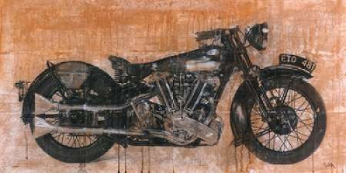 Brough Superior Canvas Art - Dario Moschetta (24 x 48)