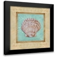 thumbnail image 1 of Broughton, Rita 12x12 Black Modern Framed Museum Art Print Titled - Shell and Damask I, 1 of 5