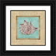 thumbnail image 1 of Broughton, Rita 20x20 Black Ornate Wood Framed with Double Matting Museum Art Print Titled - Shell and Damask II, 1 of 4