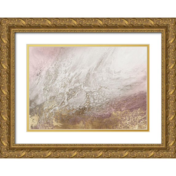 Broughton, Shaylen 24x18 Gold Ornate Wood Framed with Double Matting Museum Art Print Titled - Nortia Pink Version