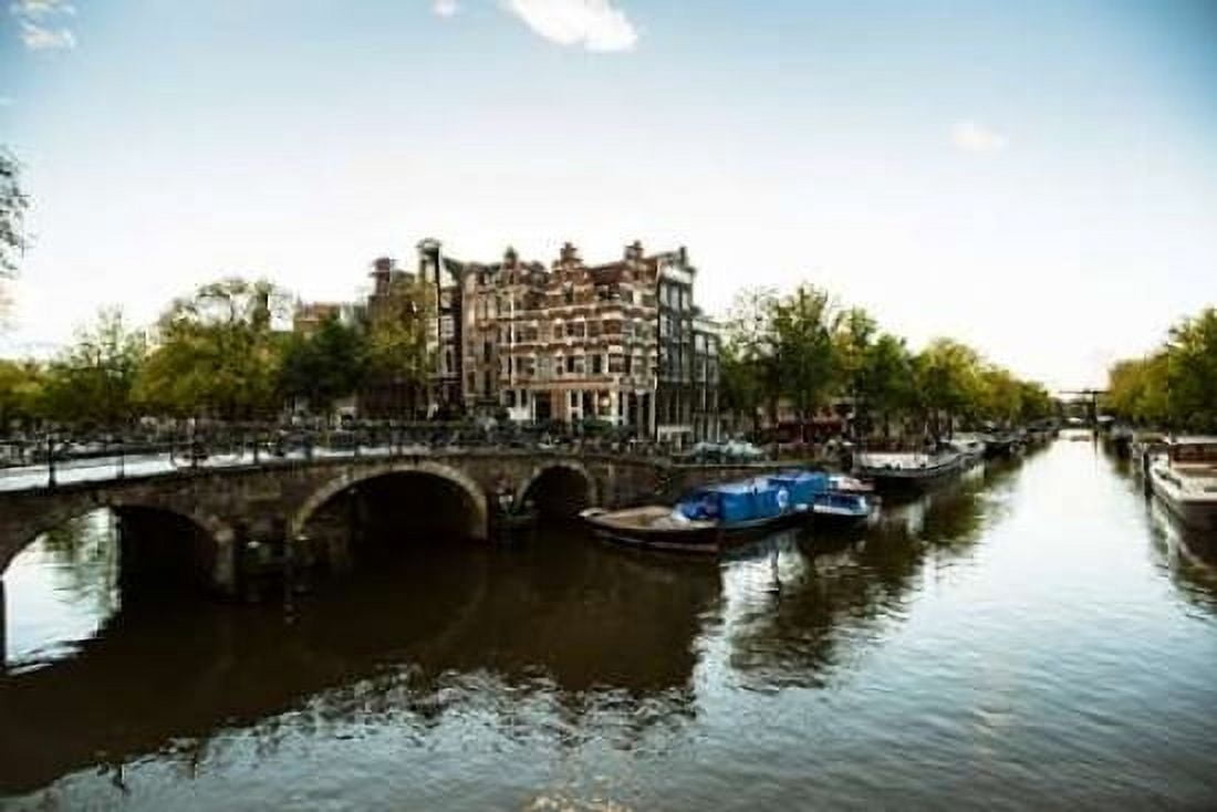Brouwersgracht Canal Canvas Art - Erin Berzel (24 x 36)