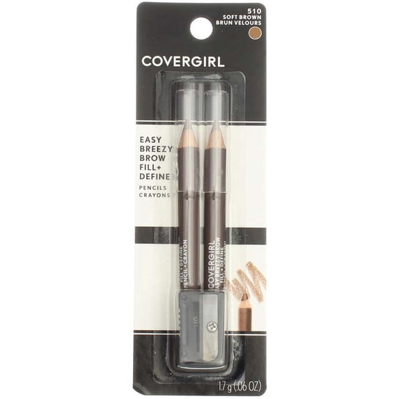 Brow & Eye Makers Brow Shaper & Eyeliner, Soft Brown 510, .06 oz - (Pack of 2)