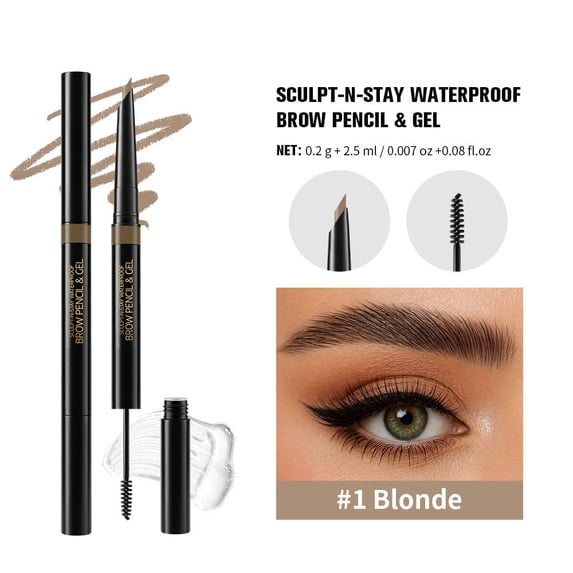 Brow Pencil And Setting Gel For All-Day Wear 2.5ml Lápiz de cejas / Polvo de cejas - Eyebrow Pencil
