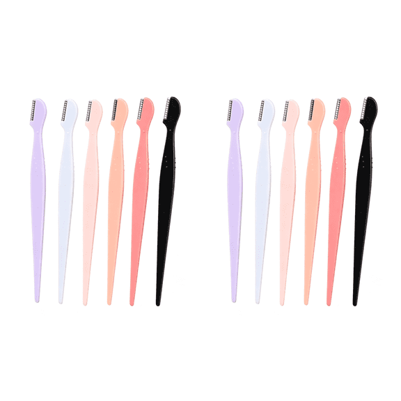 Brow Touch Up Eyebrow Razor, Facial Shaping Tool for Hair Removal, 12 Pcs