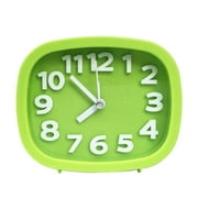 BrowQuartz Alarm Clock Household Universal Solid Color Tabletop Analog Clocks Time Reminding Device Times Telling Equipment Accessory Green