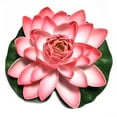 thumbnail image 1 of BrowQuartz Artificial Lotus Replacement Simulation Outdoor Garden Park Pond Pool Photography Fake Water Lily Flower Decor Light Pink, 1 of 6