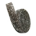 thumbnail image 1 of BrowQuartz Bling Stickers Glitter Rhinestone Chain Resin Crystal Decoration Applique Craft Fix Decor Beads Hot Melt Adhesive Drill Strip Deep Gary 1 Yard 0.5cmWidth, 1 of 6
