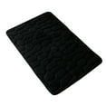 thumbnail image 1 of BrowQuartz Embossed Bath Mat Quick-Drying Solid Color Shower Absorbent Bathroom Rug Large Kitchen Washroom Door Bathmat Kids Safety Black 40x60cm, 1 of 6
