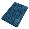 thumbnail image 1 of BrowQuartz Embossed Bath Mat Quick-Drying Solid Color Shower Absorbent Bathroom Rug Large Kitchen Washroom Door Bathmat Kids Safety Dark Blue 40x60cm, 1 of 6