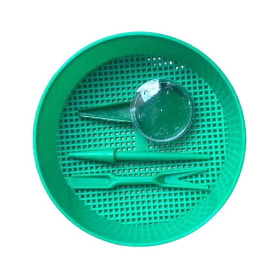 BrowQuartz Flower Tray Soil Riddle Garden Tool Griddle Compact Size Long-lasting Exquisite Composy Sieve Home Supplies Stone 4 in 1