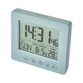 thumbnail image 1 of BrowQuartz High-definition Alarm Clock Portable Backlight Watch Table LED Clocks Thermometer Humidity Multifunction Desktop Clocks Gray, 1 of 6