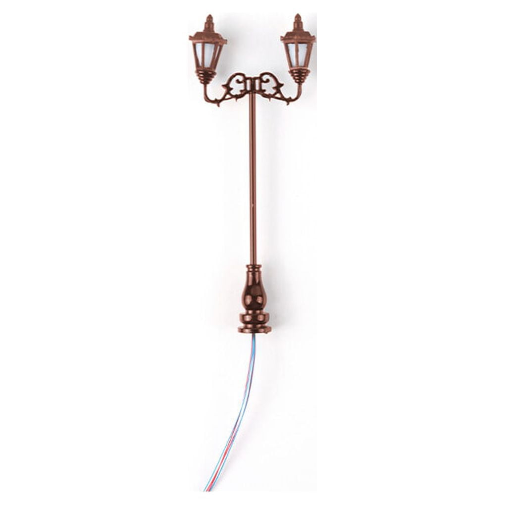 BrowQuartz Model Layout Lights Double-Heads Garden Lamps Scale 1:87 ...