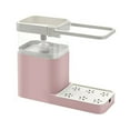 thumbnail image 1 of BrowQuartz Soap Dispenser with Sponge Holder Hanging Rack Liquid Detergent Box Cleaning Container Multifunctional Press Liquid Boxes Pink, 1 of 6