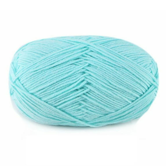 BrowQuartz Yarn for Knitting Weaving Thread Sweater Scarf Gloves Toys Bundle Home Supplies Crafts Durable 4-Ply for Knitters Beginners 47sky blue