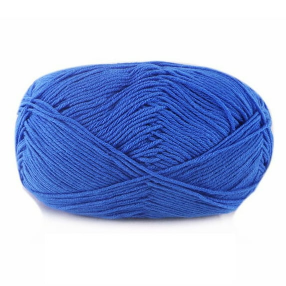 BrowQuartz Yarn for Knitting Weaving Thread Sweater Scarf Gloves Toys Bundle Home Supplies Crafts Durable 4-Ply for Knitters Beginners 55blue