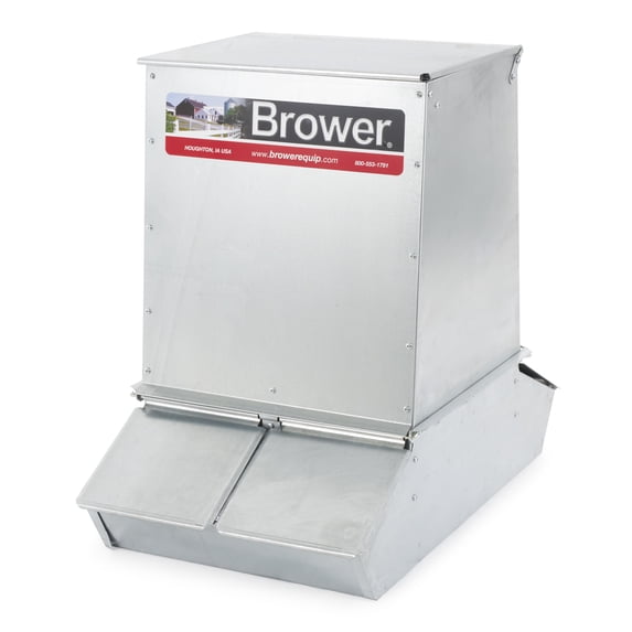 Brower SF74 Gro Fast 4 Door Hog Animal Feeder, 7 Bushels, Feeds 20 Hogs