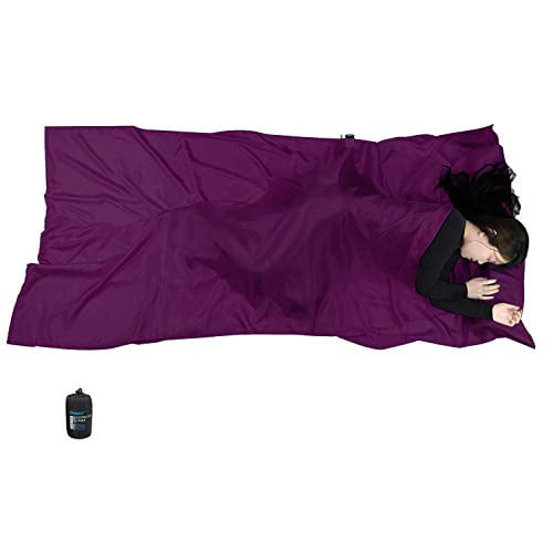 Browint Silk Sleeping Bag Liner, Silk Sleep Sack, Extra Wide 87"x43