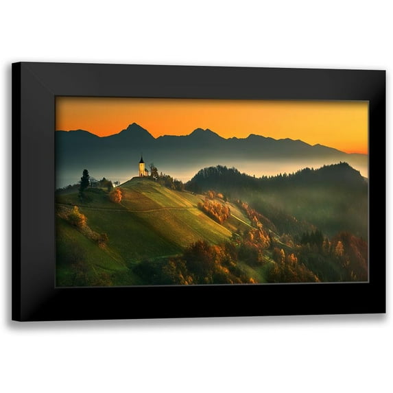 Browko, Krzysztof 14x10 Black Modern Framed Museum Art Print Titled - Slovenian Autumn...