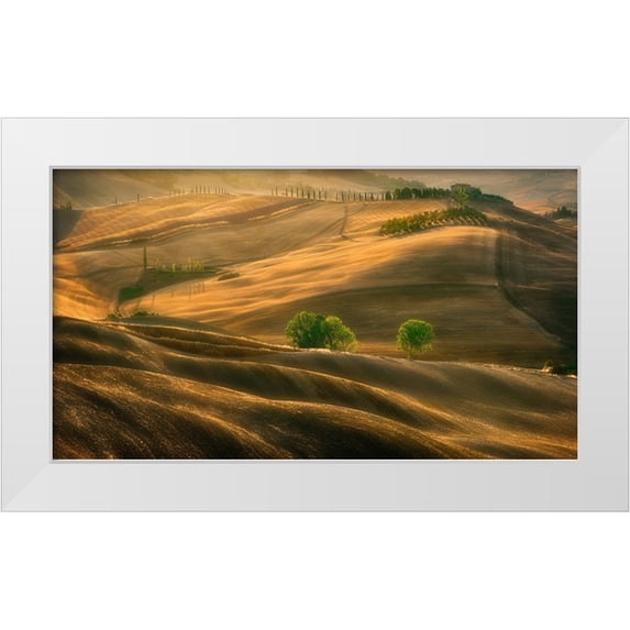 Browko, Krzysztof 14x10 White Modern Wood Framed Museum Art Print Titled - Fields...