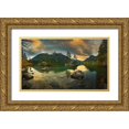 thumbnail image 1 of Browko, Krzysztof 18x12 Gold Ornate Wood Framed with Double Matting Museum Art Print Titled - Hintersee...., 1 of 4