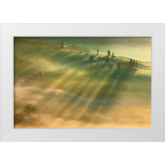 Browko, Krzysztof 18x13 White Modern Wood Framed Museum Art Print Titled - Mist...