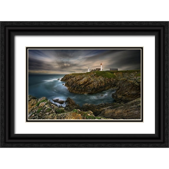 Browko, Krzysztof 24x16 Black Ornate Wood Framed with Double Matting Museum Art Print Titled - Pointe Saint-Mathieu...