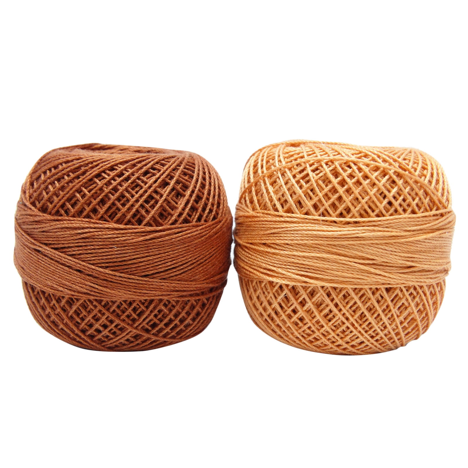 Brown 10 Pcs Cotton Crochet Mercerized Yarn Embroidery Thread Tatting Skeins