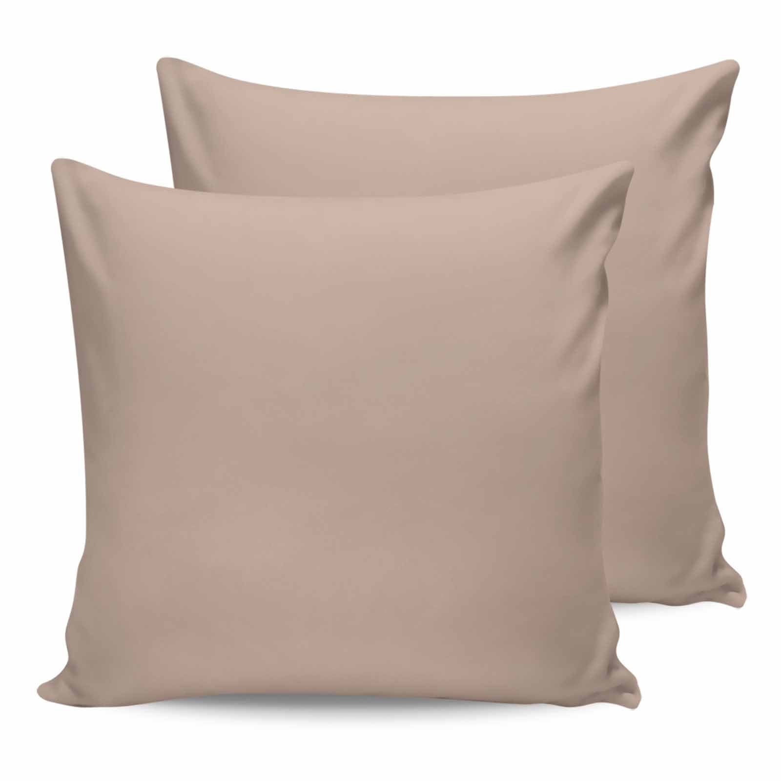 Brown 18x18 Pillow Covers Set of 2, Farmhouse Solid Brown Color Modern Art Throw Pillow Covers Decorative Couch Cushion Case, Microfiber Square Pillowcases for Bedroom Car Living Room