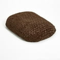 thumbnail image 1 of Brown 2' x 3' Lux Faux Fur Oval Pet Bed, 1 of 6