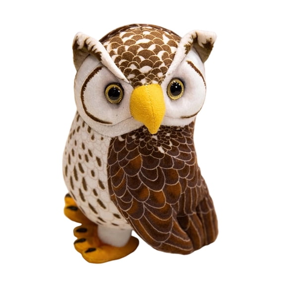 Brown 20Cm Brown Big Eyed Owl Stuffed Toy For Kids Cute Soft Plush Portable For Birthday Gift