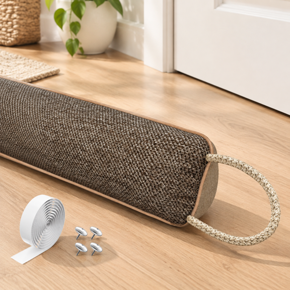 Brown 36-Inch Universal Heavy Duty Door Draft Stopper Under Blocker