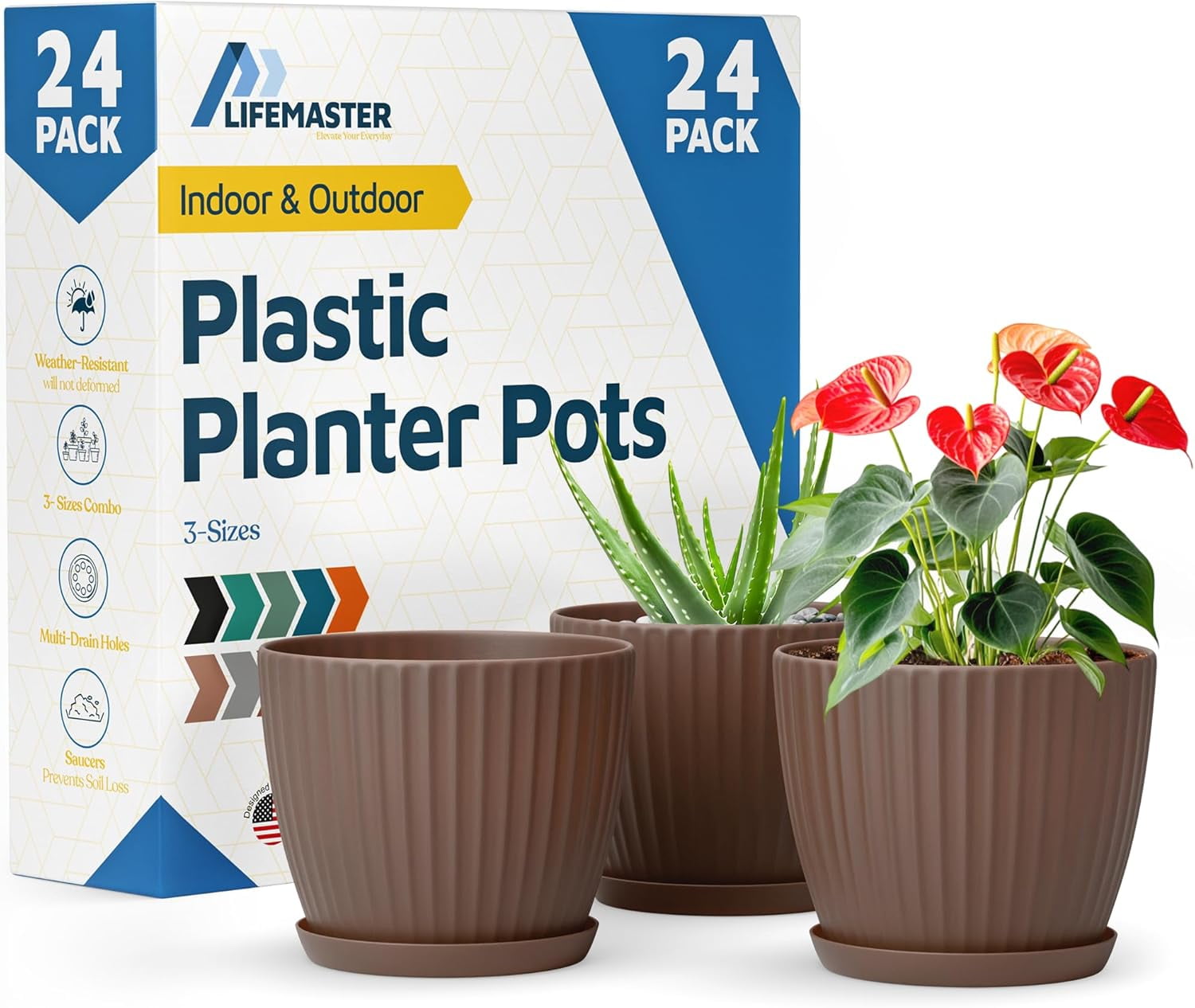 6 Inch Plant Pots