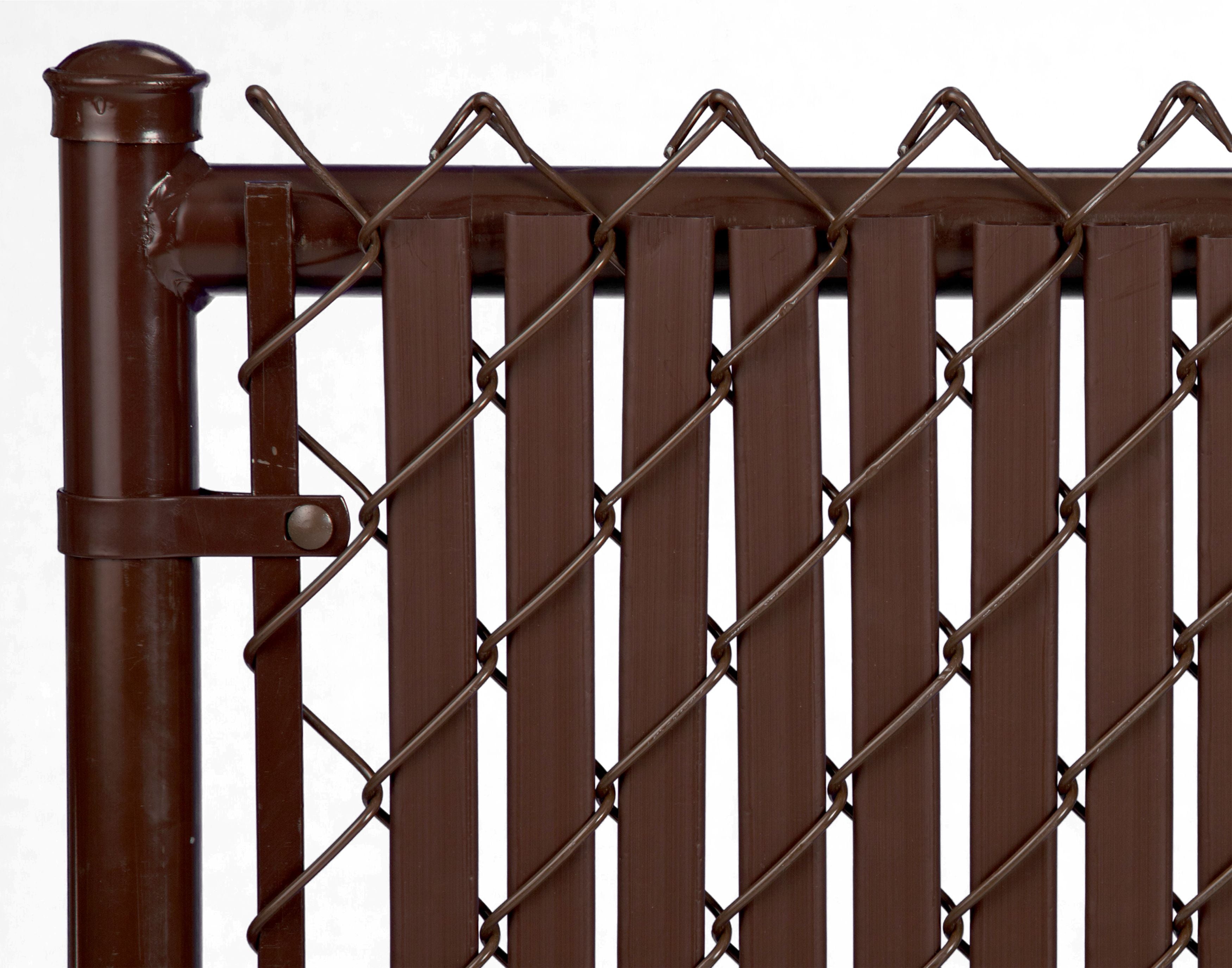 Brown 6ft Tube Slat for Chain Link Fence