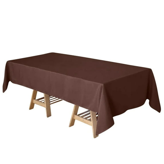 Brown 72"x120" Rectangular Polyester Tablecloth - Quantity of 1 (10806)
