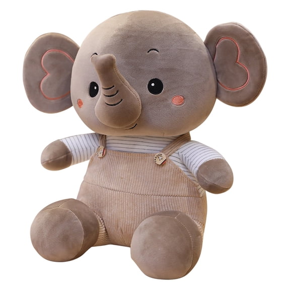 Brown 9.1 Inch Soft Elephant Plush Stuffed Animal Toy Doll For Kids 2026