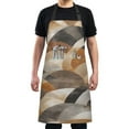 thumbnail image 1 of Brown Abstract Art Chef Kitchen Apron with Pockets for Women Waterproof Aprons for Cooking Baking, 1 of 7