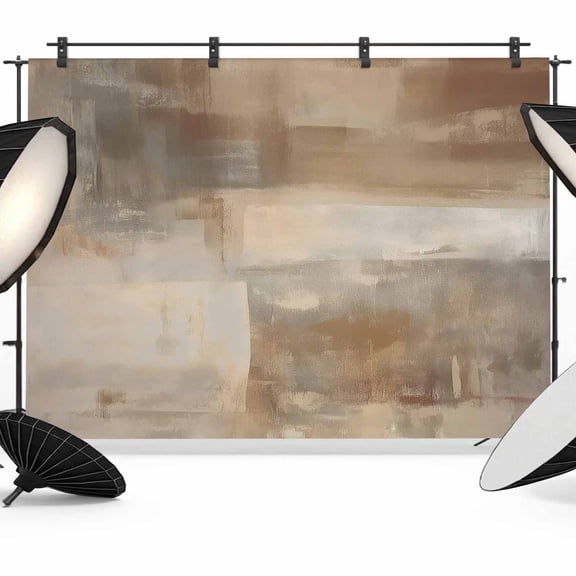 Brown Abstract Backdrop for Photography, Texture Gradient Texture Minimalism Photo Backdrop Portrait Background Party Banner Photo Backgrounds for Studio Booth Props, 8x6ft