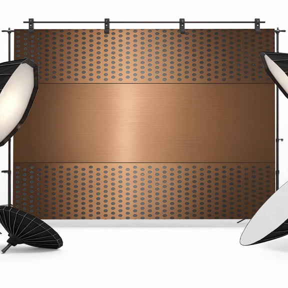 Brown Abstract Backdrop for Photoshoot, Photography Photo Studio Background Wall Backdrop, Modern Minimalist Geometric Back Drop Banner Panel for Portraits Wedding Party Live Streaming Decor 7x5Ft